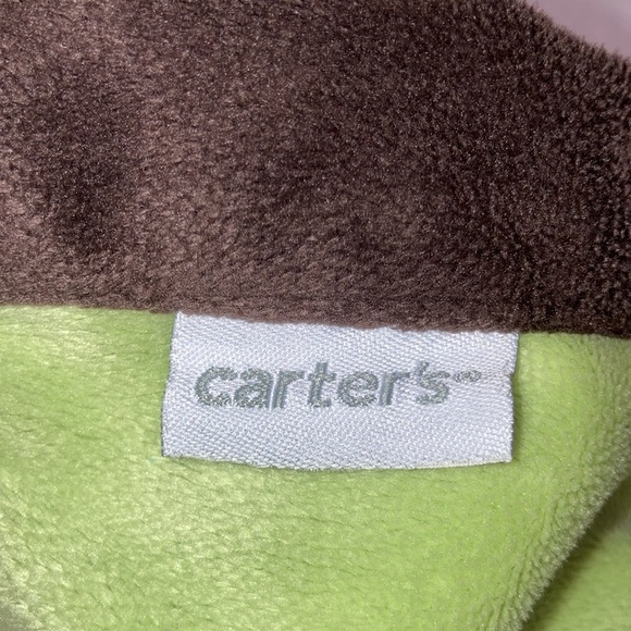 Carters 2016 green brown monkey lovey security blanket - Picture 4 of 6